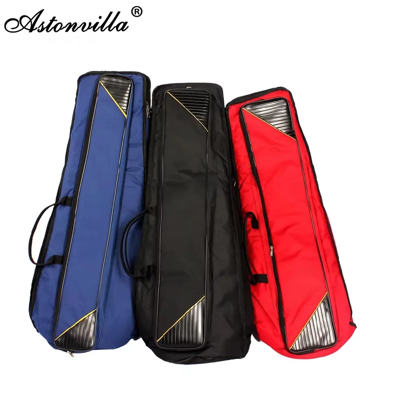 Tragbare Posaune Tasche Wasser-beständig Drei Farben Taschen mit Oxford Tuch Schulter Messing Musikinstrument Fall Teile