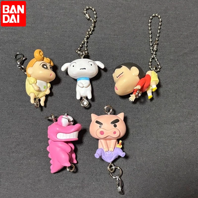 

Bandai натуральный карандаш Shin-chan Gashapon игрушки кулон соединение серии 1 Shiro Nene Buriburizaemon аниме фигурка модель подарки