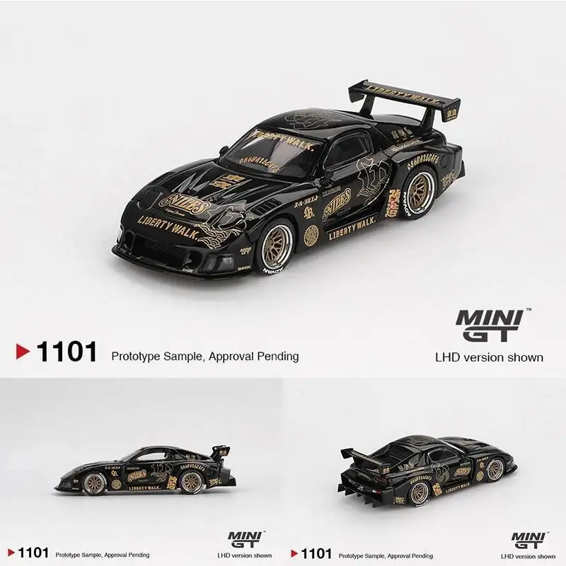 

In Stock MINIGT 1101 1:64 MAZDA RX7 LBWK LB Super Silhouette FD NILES Diecast Car Model Collection Toys