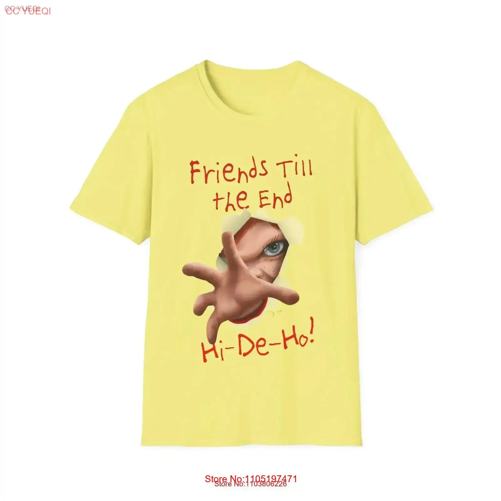 

Футболка Chucky Childs Play Movie 80's Horror Wanna, винтажная стираная дышащая унисекс, универсальная уличная одежда, растянутая мода