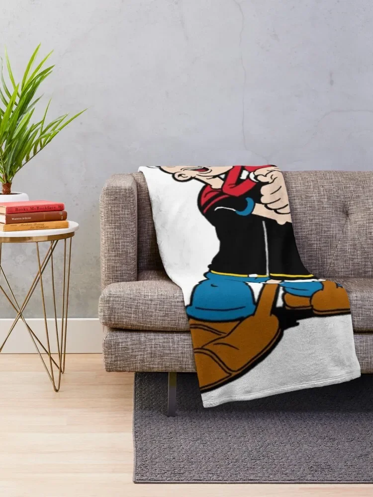 popeye and olive oyl stickers Classic Throw Blanket Soft Plush Plaid for winter Large Sofa Throw Blankets