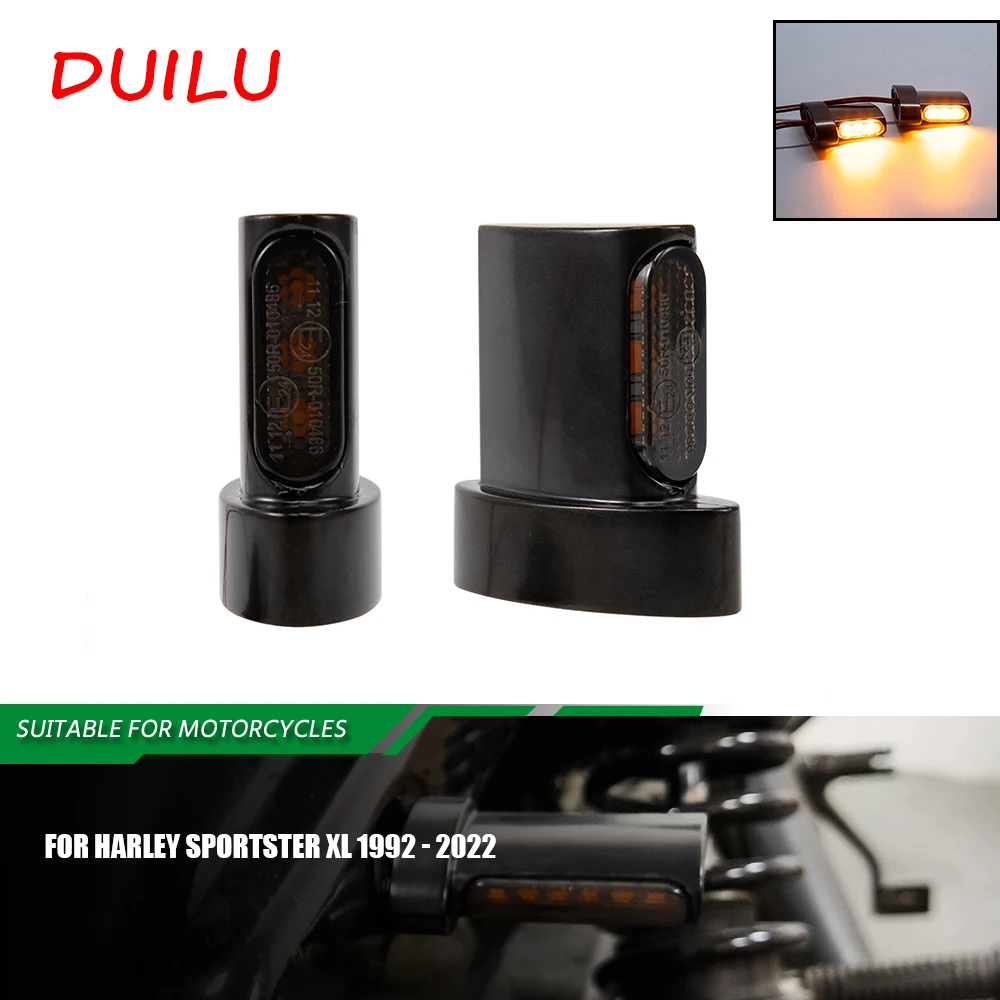 

Motorcycle Accessories Turn Signals LED Lights Indicators Blinkers Lamp For Harley Sportster XL 1992 2020 2021 2022 Flasher 2PCS