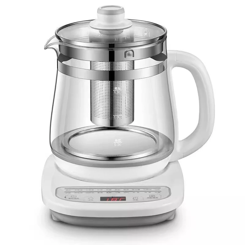 

Health pot, tea maker, multi-functional kettle, glass flower teapot with filter