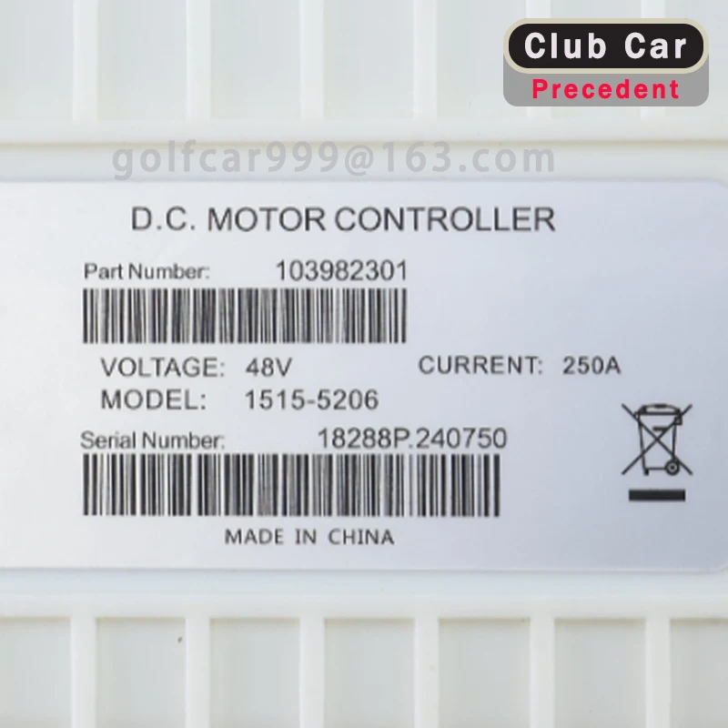 Golf cart controller 1515-5206 48V 250A suitable for Clubcar OEM#103982301