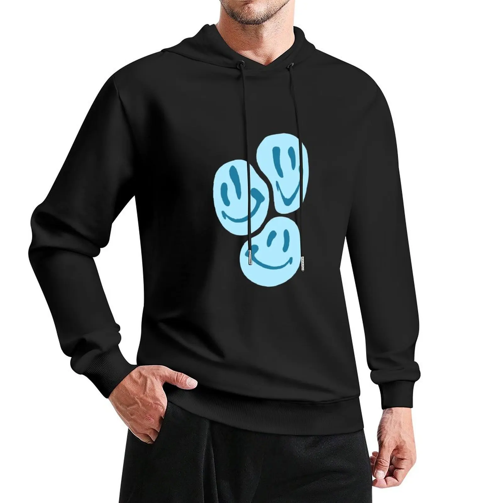 BLUE SMILES Sudadera con capucha para hombre