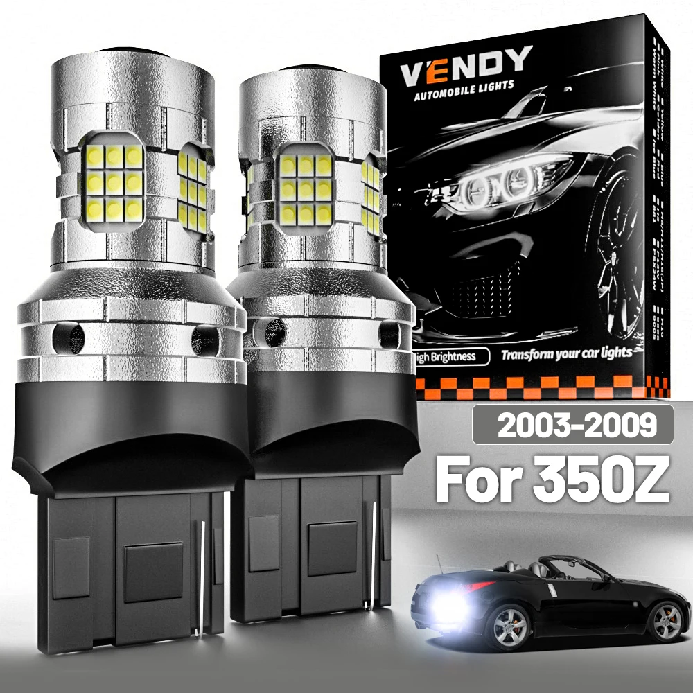 2 stücke LED Reverse Licht Für Nissan 350Z 2003-2009 Backup Lampe 2004 2005 2006 2007 2008 canbus Zubehör