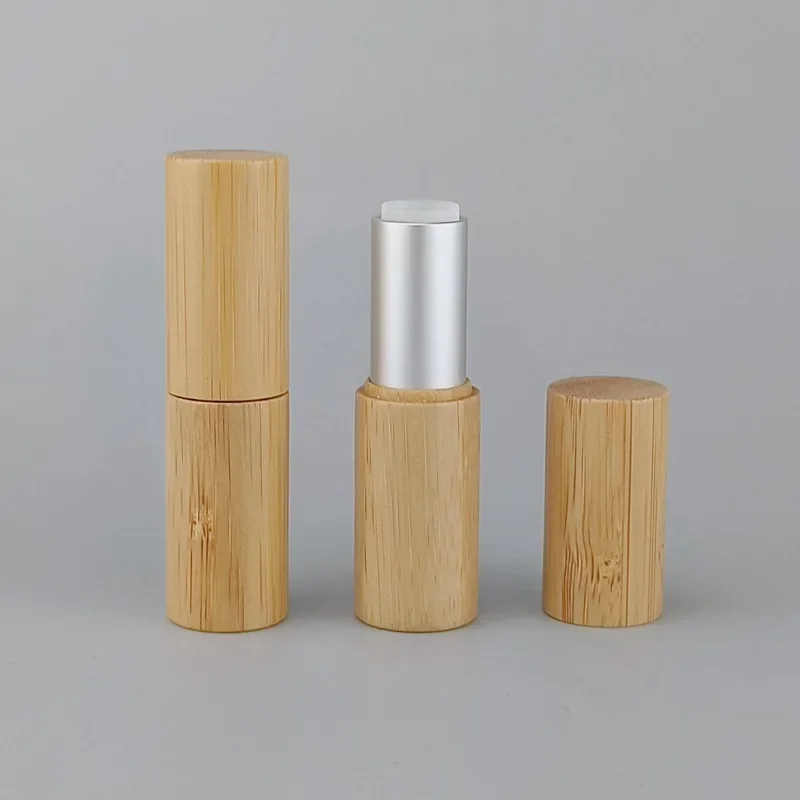 Packing Customized 10/30/50pcs lipstick Natural Healthy Bamboo Lipstick Tube Empty Lip Balm Container Makeup Tools Cosmetic