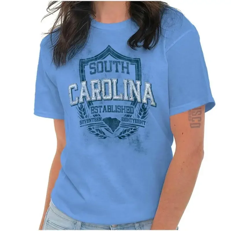 

South Carolina State Motto Souvenir Tourist Adult Short Sleeve Crewneck Tee