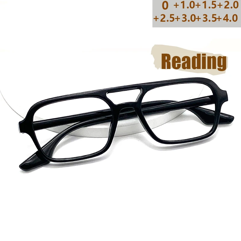 Neue Retro Doppel Strahl Lesebrille Modische Anti-blau Licht Lesebrille männer High-definition-Lesebrille 551