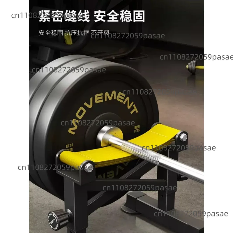 Adjustable Barbell Rack Gym Deadlift Cushion Weightlifting Deadlift Pad Five‑gear Adjustable Placement Rack