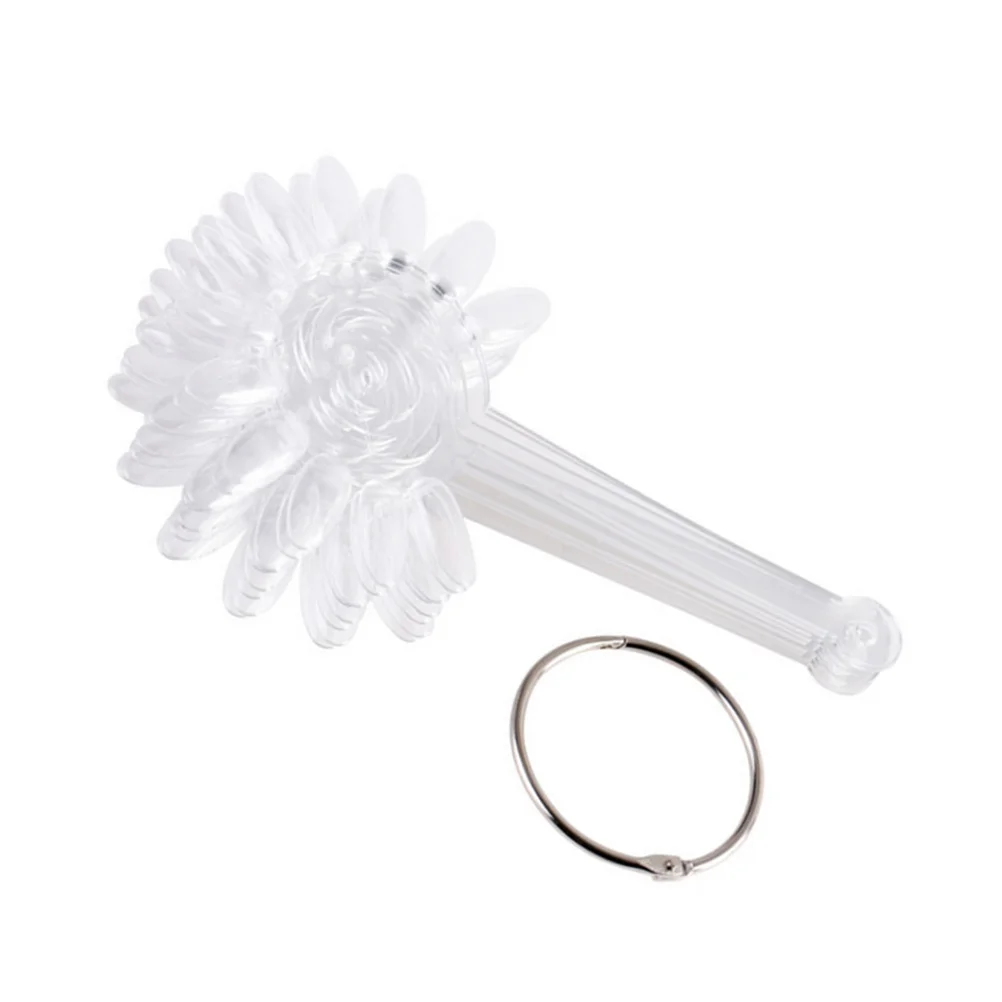 2개입 120팁 아트 디스플레이 보드 해바라기 모양 연습용 휠 스플릿 링 홀더 소형 네일 폴리쉬 디스플레이 네일 아트 팁