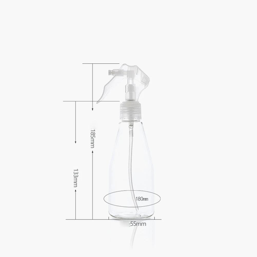 

3Pcs Alcohol Spray Bottles Leakproof Refillable Water Sprayers for Home Hair Plant Care Transparent Round Shoulder Liquid
