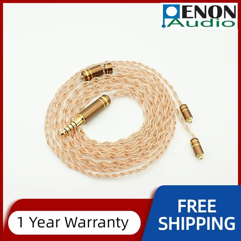 Câble de remplacement pour écouteurs HiFi audiophiles ISN Audio C4, 4 brins, 63 cœurs, cuivre monocristallin, câble d'amélioration IEM