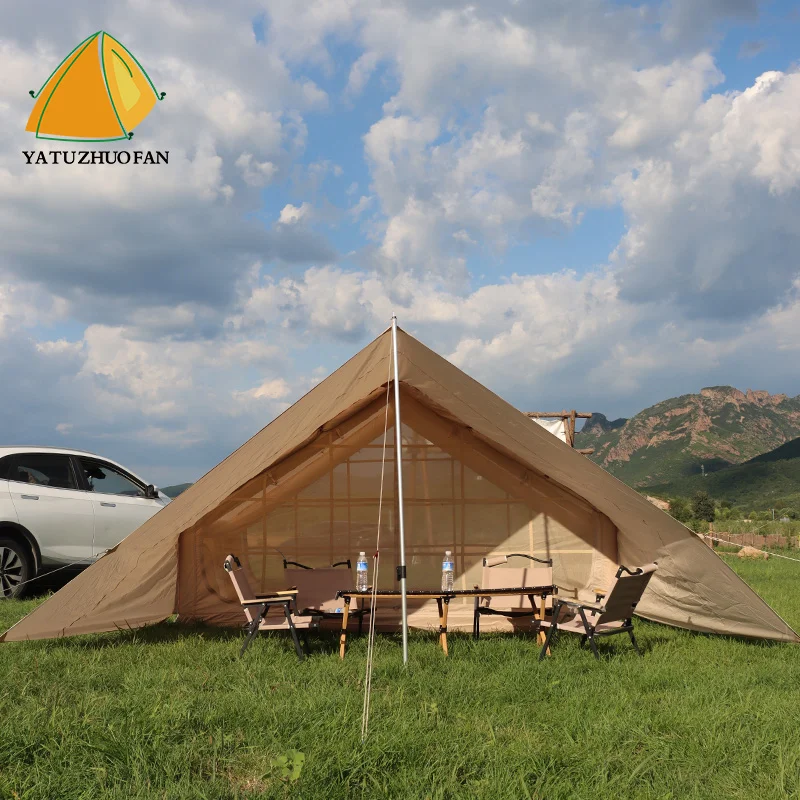 

Hot Selling 2-3 People Inflatable Luxury Camping Tent Waterproof Durable Outdoor Family Customized Air Tent Camping