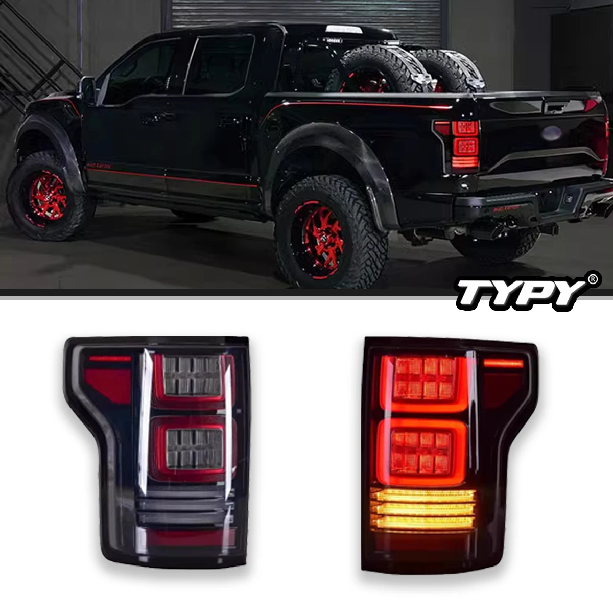 

Car Accessories LED Tail lights For Ford F-150/ Raptor 2015-2019 Pickup Truck Rear Tail Lamps Assembly w/ Turn Signal DRL