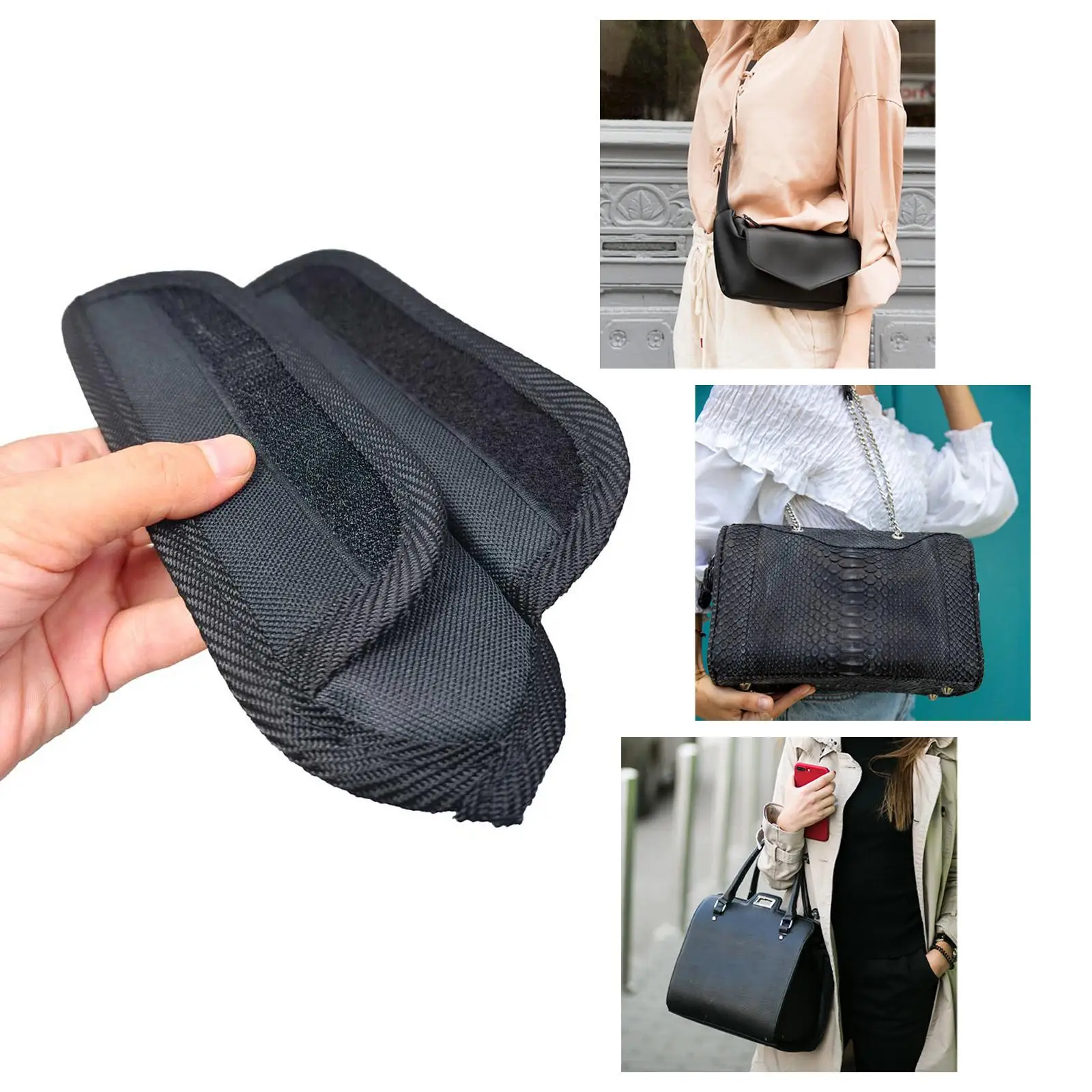 

Bag Shoulder Strap Black Oxford Cloth with Detachable Sponge Pad for Camera Bags