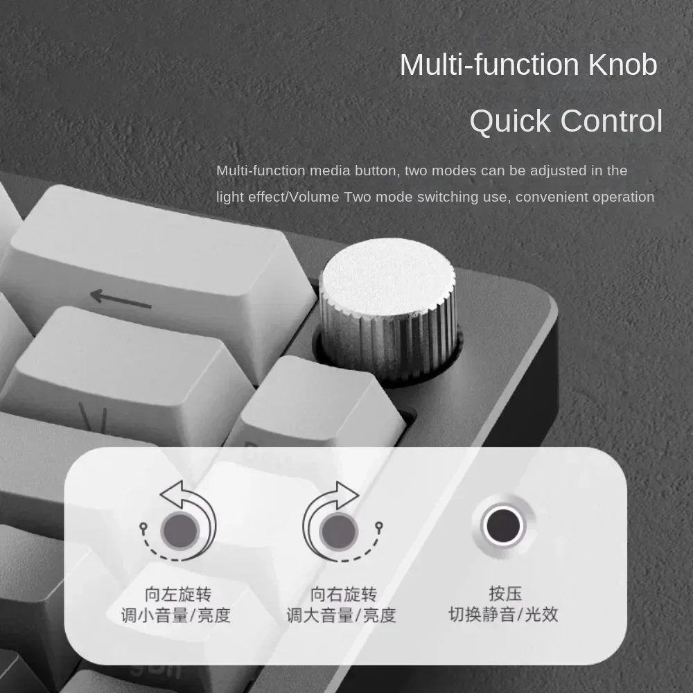 XINMENG-Kit de clavier mécanique en aluminium A66, mode Leic-mode personnalisé, structure de joint remplaçable à chaud, voix HIFI RVB avec bouton de jeu