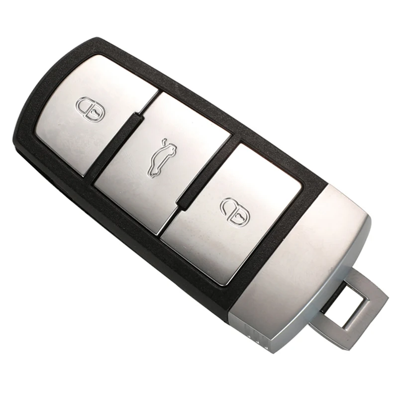 Jingyuqin Intelligente Ersatzschale Smart Remote Autoschlüsselhülle im Stil einer Abdeckung für VW VOLKSWAGEN CC Passat Magotan 3/4 Tasten