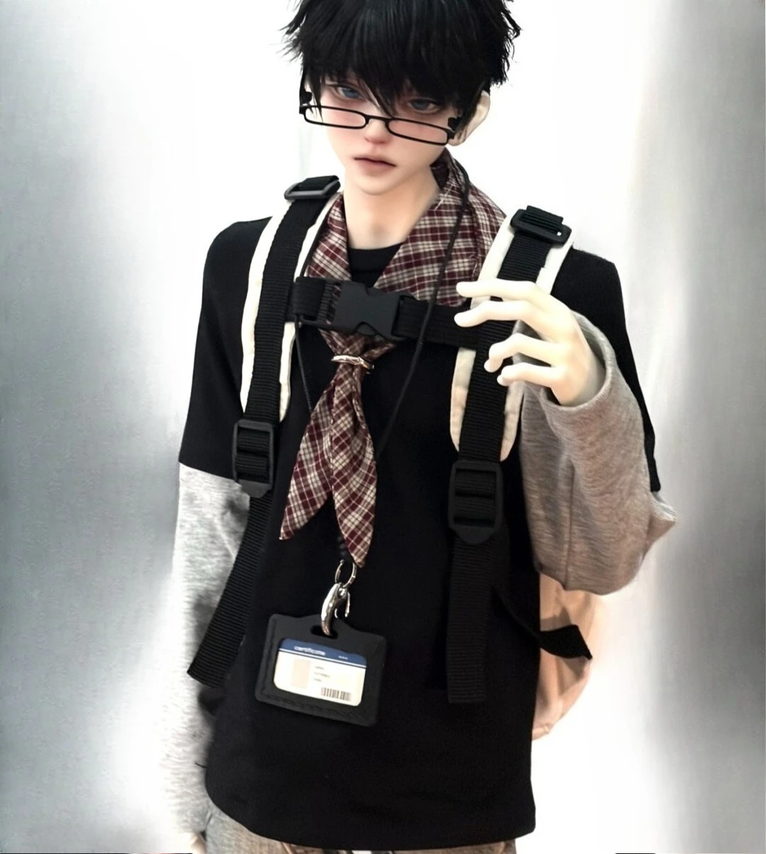 Roupas para Bonecas de 1/4 e 1/3 para Bonecas BJD de 45/70cm, Acessórios Casuais com Mangas Longas, Chapéu e Toalha, Brinquedos para Casa de Bonecas, Sem Boneca