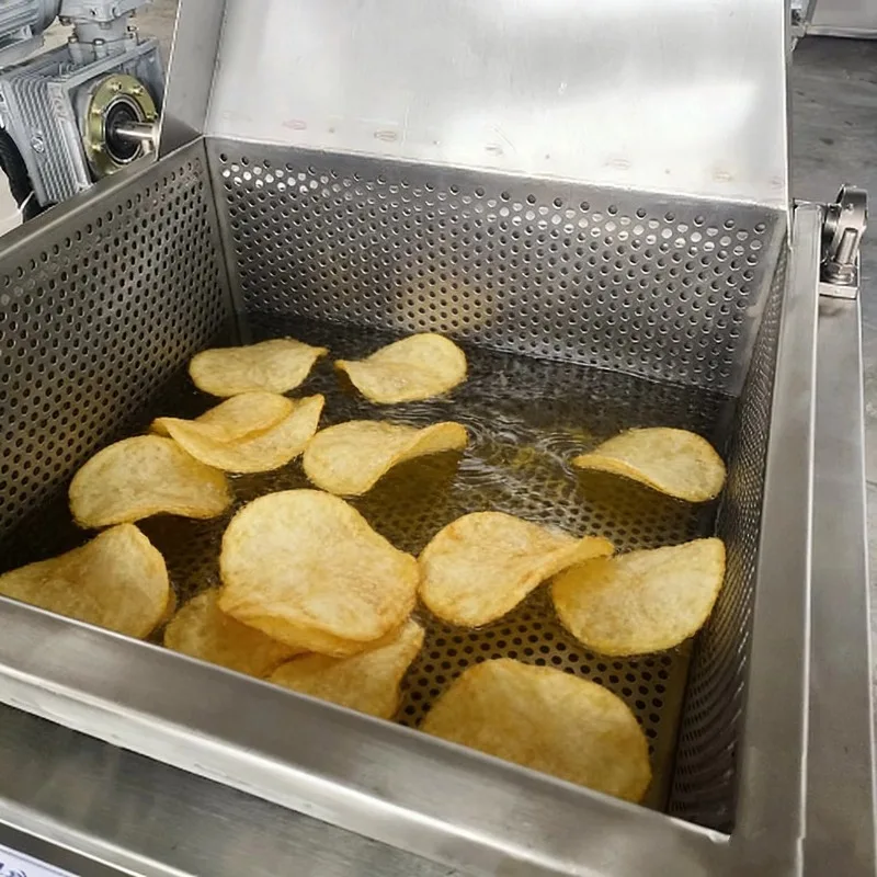 Fryers with Thermostat Control for Crispy Chips Fried Donuts Western Fried Foods Large Capacity Continuous Frying Machine - view 3