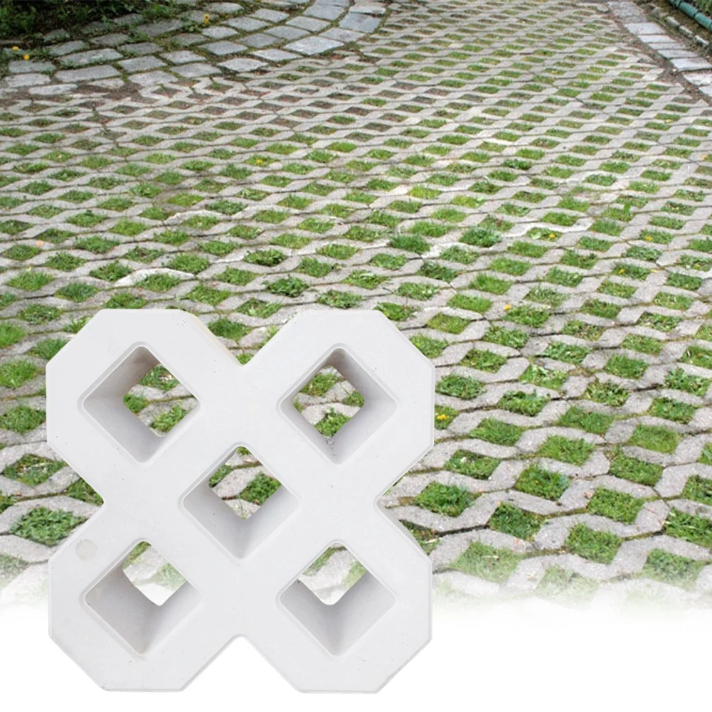 Plastic Concrete Molds Reusable DIY Garden Pavement Road Paving Brick Mould Garden Path Concrete Brick Mold Outdoor Decor