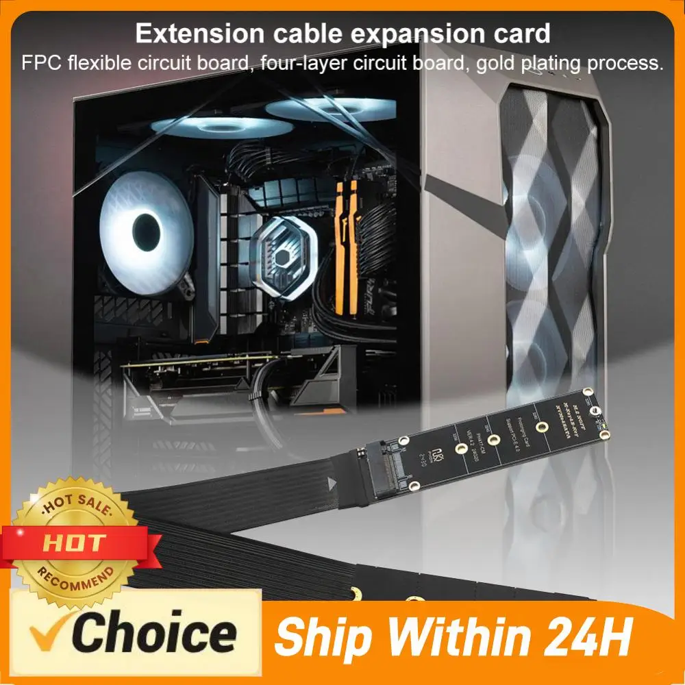 cabo-de-extensao-m2-nvme-ngff-m-key-para-ssd-suporte-pcie-40-placa-de-extensao-pcie-40-para-ssd-m2-2230-2242-2260-2280