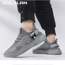 Nowe modne męskie buty do biegania letnie trampki siatka sportowa Outdoor oddychające trampki modne buty casualowa wygodna