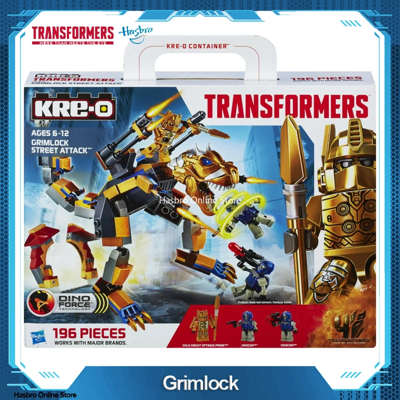 

Original Hasbro KRE-O Transformers Age of Extinction Grimlock Street Attack Set A6955