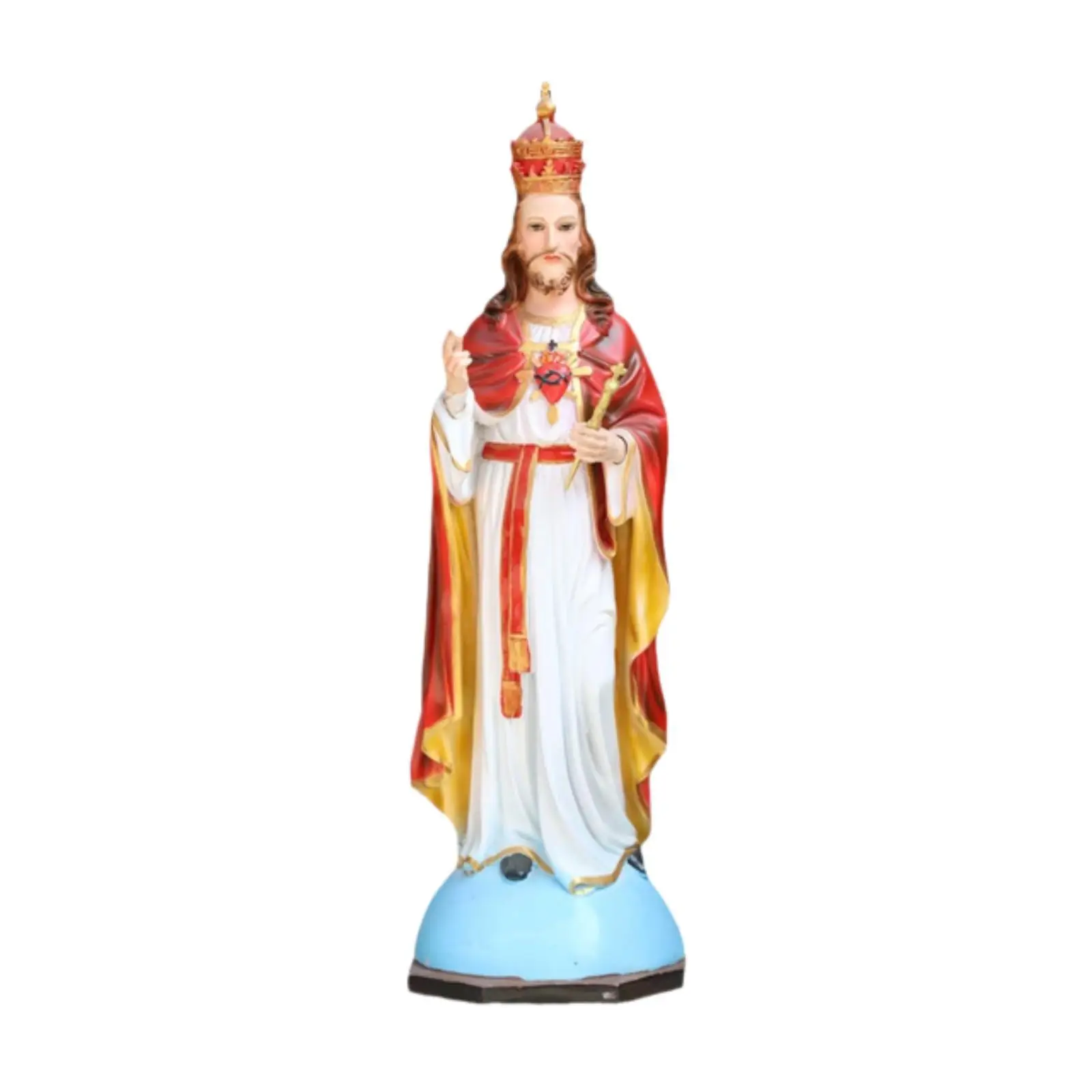 Holy Figurine 24.8'' Ornament Collectibles Worship Resin Figurine Sacred Heart