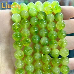 Natural stone Grape green dot chalcedony Handmade Beads for Jewelry Making DIY Half chain Accessories Crafts 15
