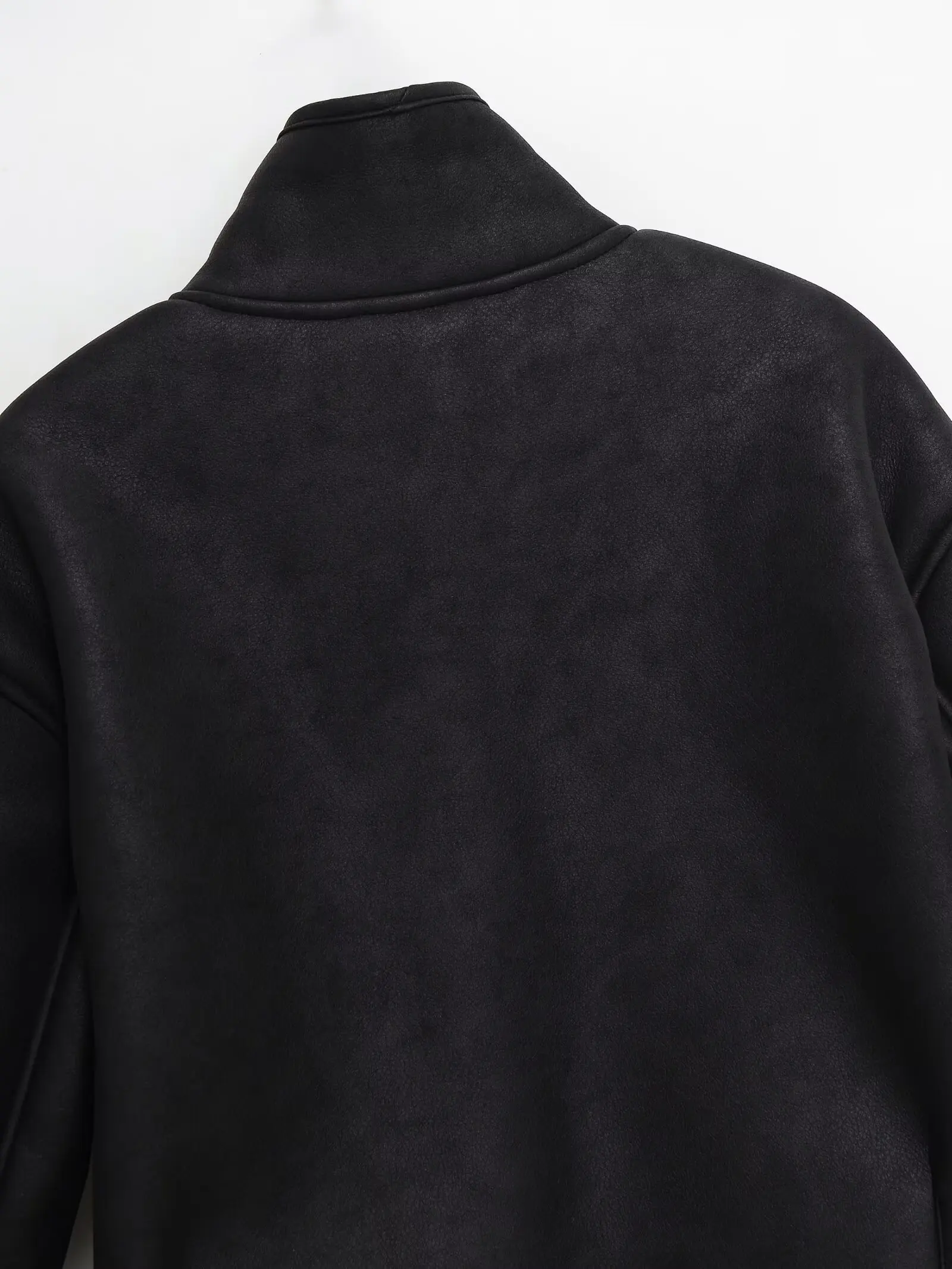 Cappotto da giacca invernale da donna di nuova moda Colletto rialzato monopetto Giacca da donna a maniche lunghe Cappotto in pelle scamosciata allentata Wom