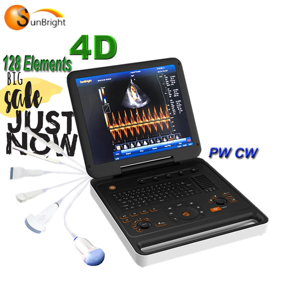 Top SUN-906B 3D/4D color doppler pregnant ultrasound portable oem with bravo image