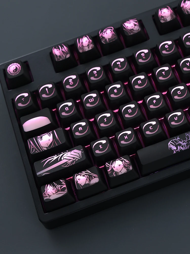 1 Set The Outcast Anime Backlit Keycaps PC Coating For Logitech G610 G512 Razer BlackWidow Huntsman Corsair K70 K95 Key Caps