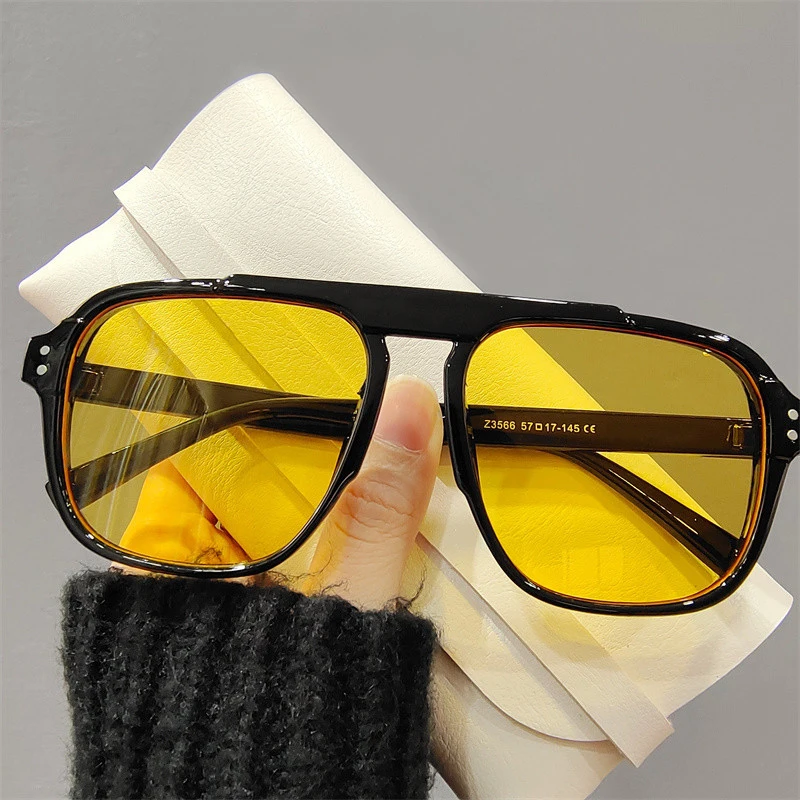 2022 Oversize Frame Fashion Women Sunglasses Men Driving Cycling Sport Sun Glasses Vintage Brand Design New Shades Eyewear UV400