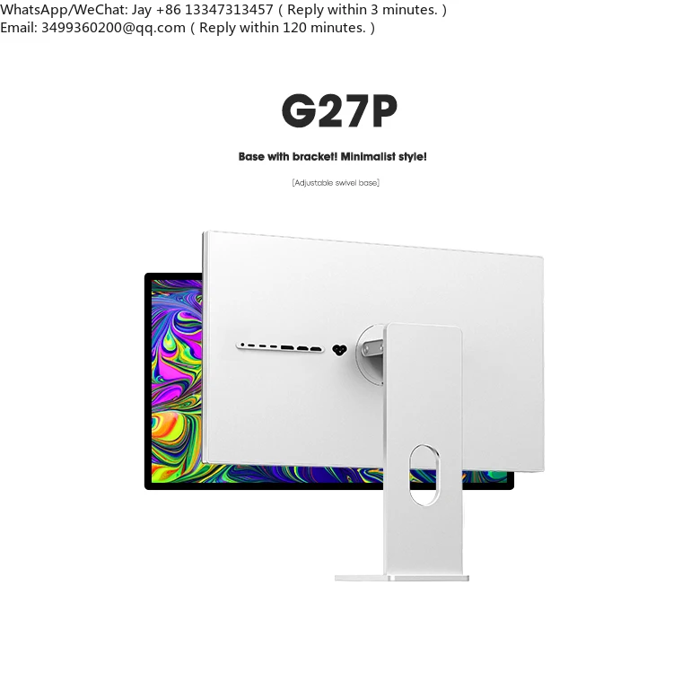 

KUYCON G27P 27-Inch 5K 75Hz Wide Gaming Office Monitor Retina Display Aluminum Vertical for Photography Design Desktop Use
