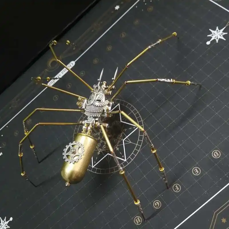 Steampunk Mechanical Insects 3D Puzzle Spider Metal Model Kit DIY Assembly Toy for Children Adults Gift