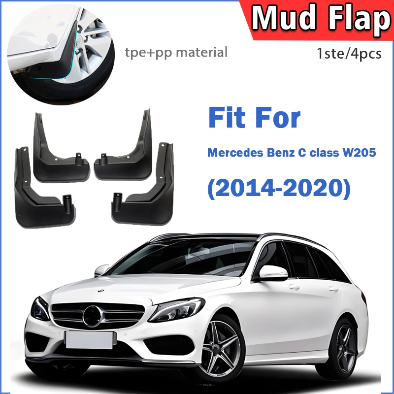 

For Mercedes Benz C-Class W205 2014 2015 2016 2017 2018 2019 2020 2021 Mudguard Mud Flaps Guard Splash Mudguards