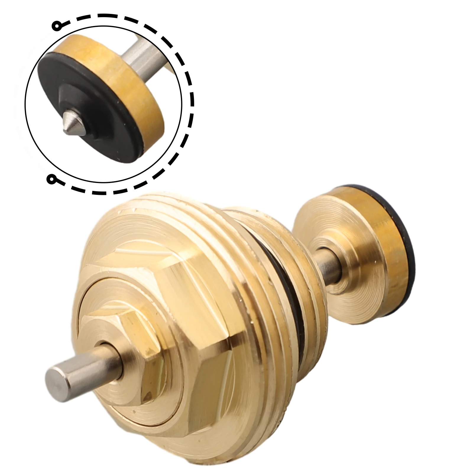 Brass Return Pin Valve Core For Underfloor Heating Distributor Heating Circuit Distributor Return Pin Valve Core Accessories