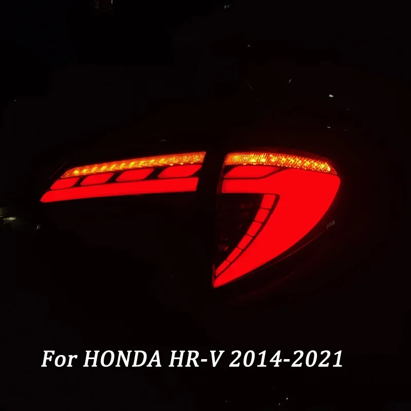 

Car LED Taillight Tail Light For Honda HR-V HRV 2014 - 2021 Vezel Rear Running Lamp + Brake + Reverse + Dynamic Turn Signal