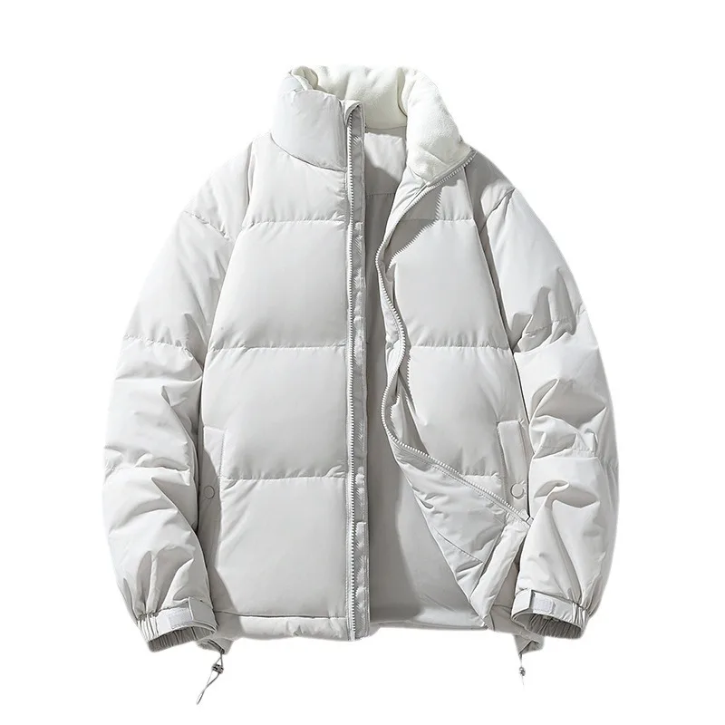 2025 white duck down jacket men's winter multi-color loose stand-up collar jacket simple versatile top