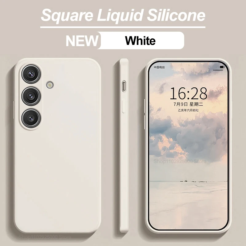 S26 S25 Ultra Hülle Quadratische Flüssigsilikon-Handyhüllen für Samsung Galaxy S26 S25 S24 S 25 S23 S22 Ultra Plus Hülle Weiche TPU-Abdeckung – Detail 7