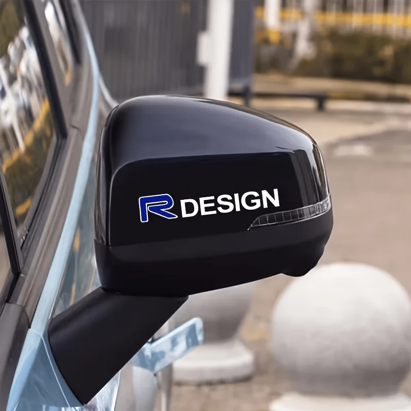 1PC R Design Sticker Car Windshield Wiper Vinyl Decal Matte Waterproof Motorcycle Body Scratch Cover Decor