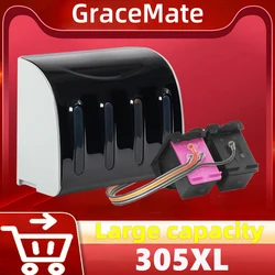 GraceMate 305XL Ink Supply System Replacement for HP 305 CISS Cartridge DeskJet 2710 2720 4110 4120 4130 ENVY 6020 6030 6420