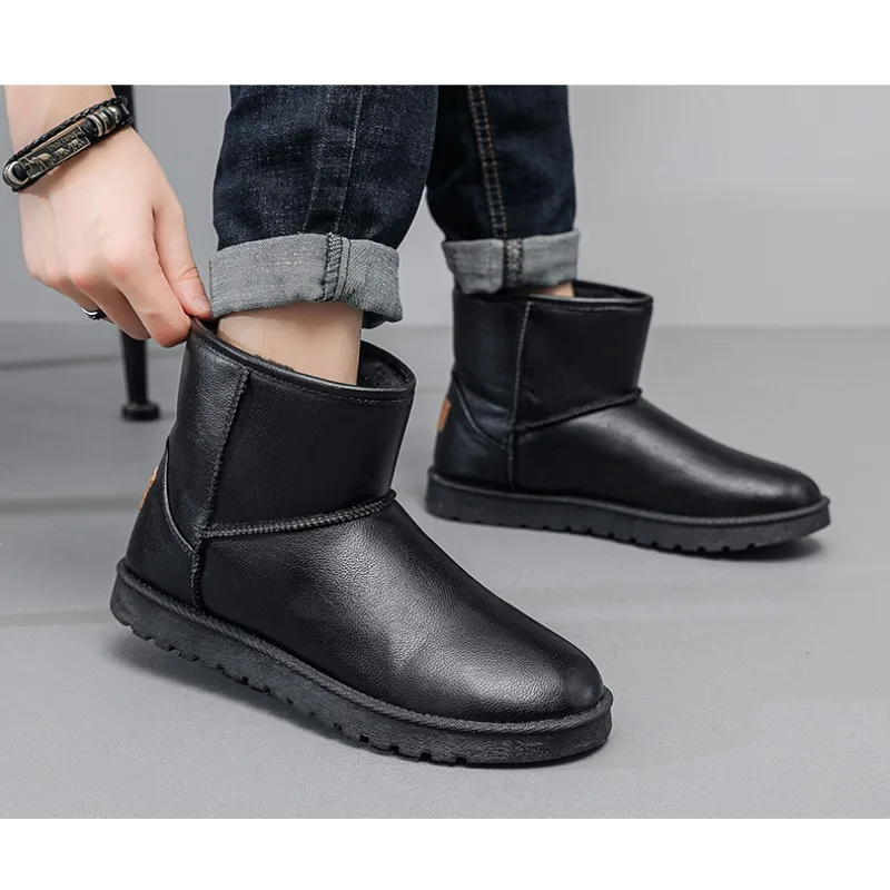 Bottes de neige chaudes et confortables pour hommes et femmes, chaussures de randonnée en velours non ald, résistantes à l'usure, extérieur, hiver, nouveau