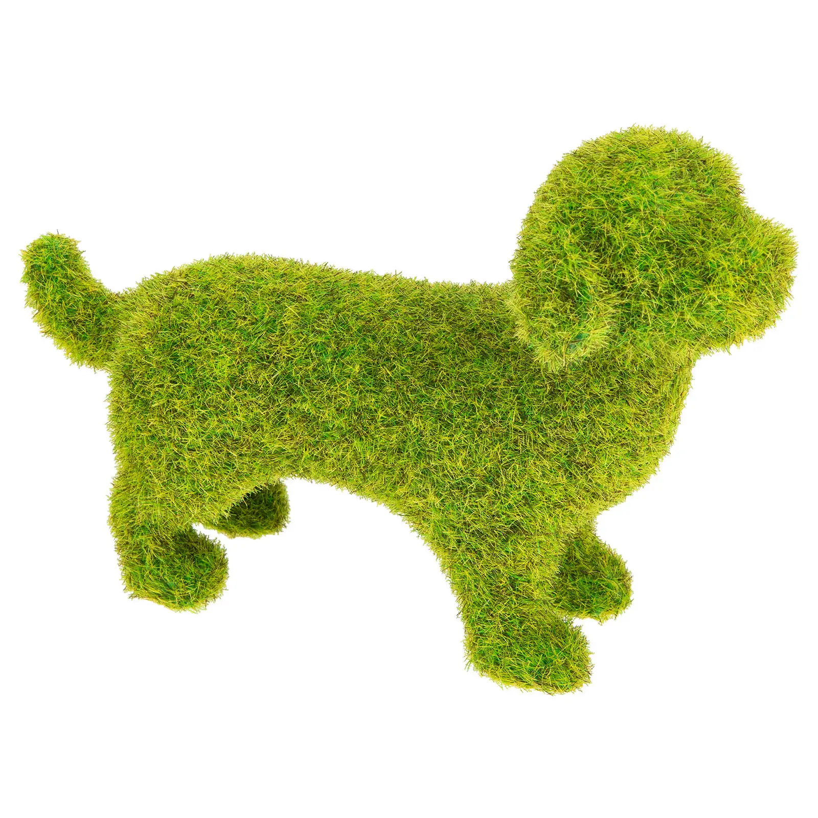 Garden Flocking Dog Ornament Light Weight Fine Texture for Courtyard Patio Porch Living Room Office Decor Outdoor Yard