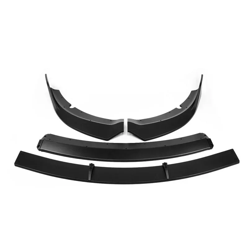 For Dodge Charger SRT 2015-2020 Front Bumper Spoiler Lip Carbon Fiber Pattern V2 Style Lower Bumper Lip Diffuser Cover Protector