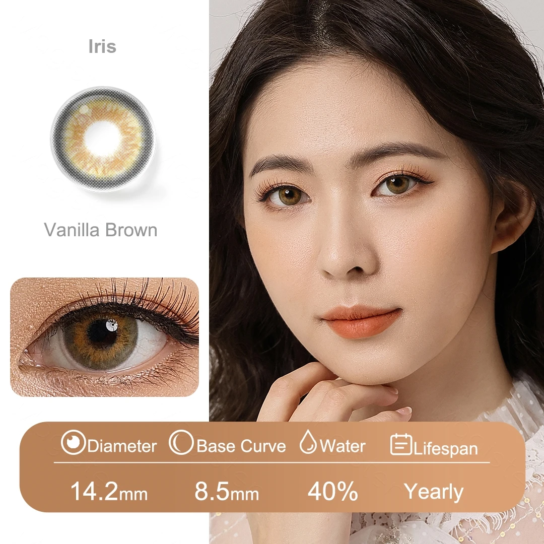 Hazel Contact Lens MYSTERY pupilentes de color Green Contact Lenses Colored Contact Lenses For Eyes 1Pair Eye Color Lens