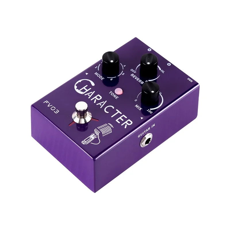 Character Vocal Effects Processor 6 Character Modes with Reverb Effects 48V Phantom Power