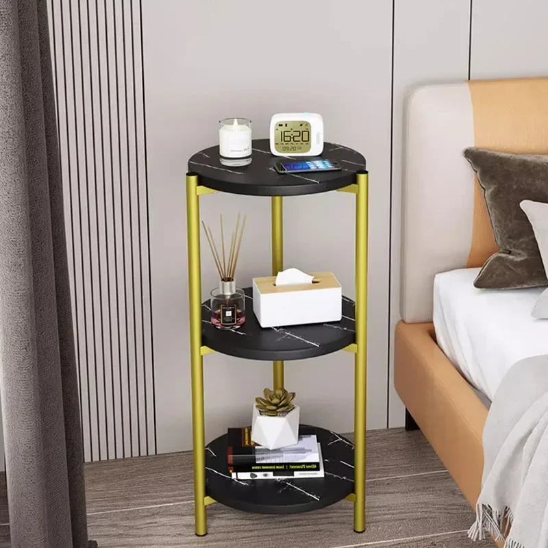 

Gold Modern Nightstand Table Metal Minimal Cute Space Saving Bedsides Table Space Saving Small Szafka Nocna Bedrooms Furniture