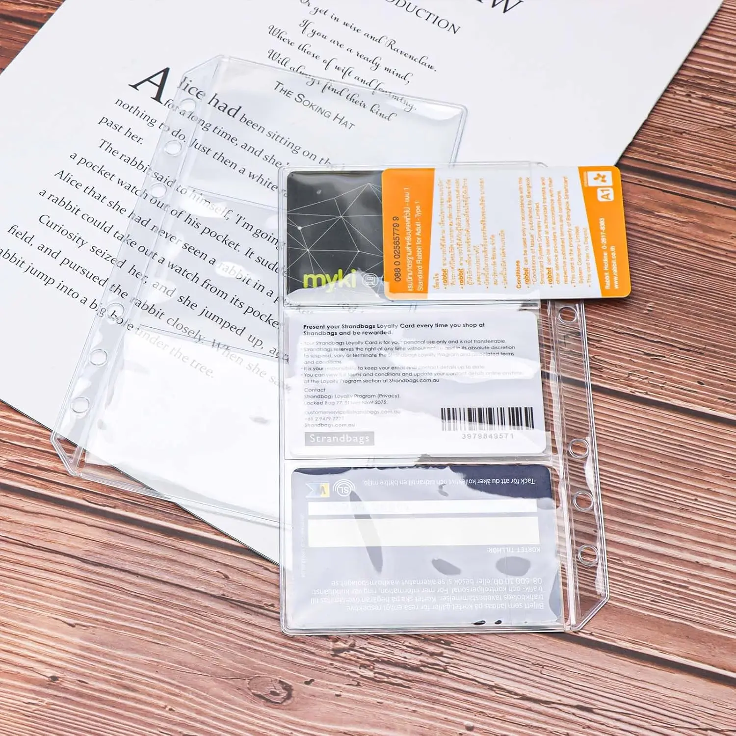 New 10Pcs A6 Binder Sleeves Double-Sided 1 grid/3 grid  Clear Page Protectors Left Side Loading PVC Sheet Protector Pockets